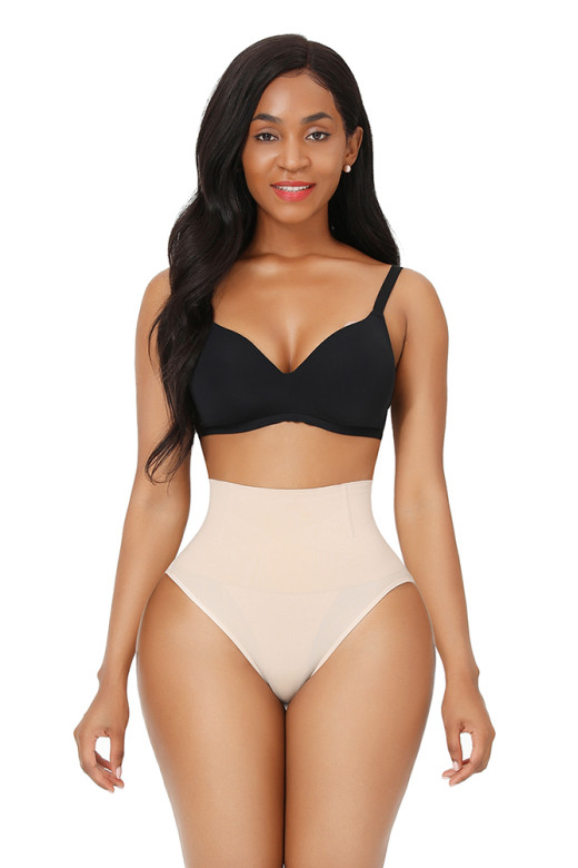 Високі коригуючі трусики з посиленим контролем зони живота,  колір скин 