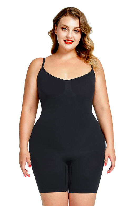 Боді коригуючий з утяжкою талії та бедер, чорний 