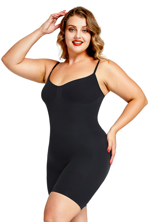 Боді коригуючий з утяжкою талії та бедер, чорний 