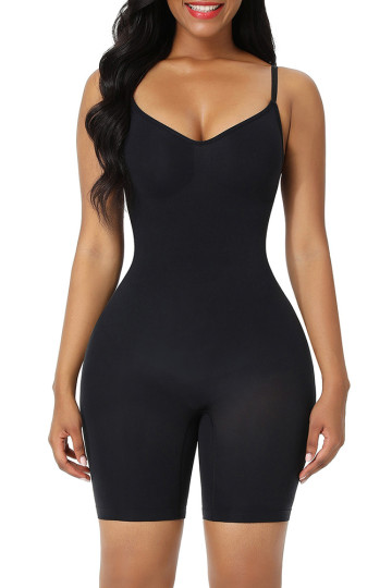 Боди корректирующий с утяжкой талии и бедер, черный