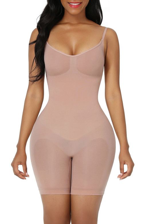 Боді корегуючий з утяжкою талії та стегон, нюд