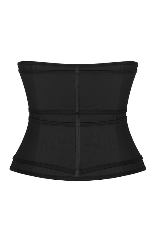 Чорний жіночий коригуючий корсет Waist Sculpt із подвійною фіксацією Чорний жіночий коригуючий корсет Waist Sculpt із подвійною фіксацією