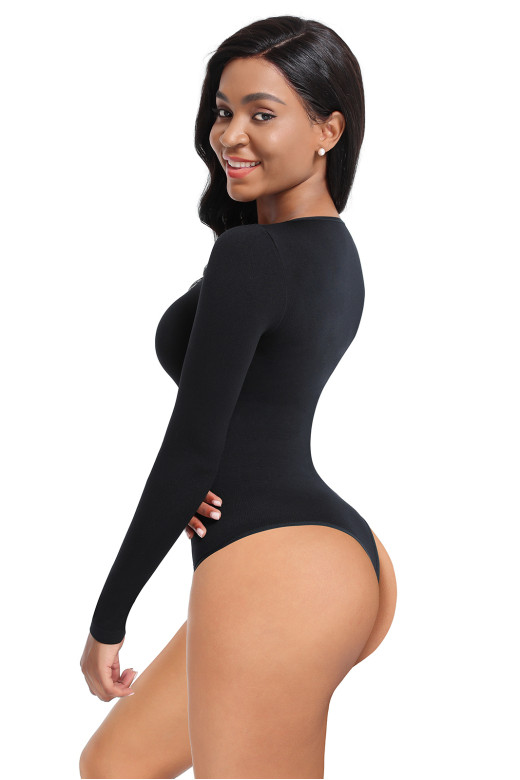 Боди базовое корректирующее, черный
