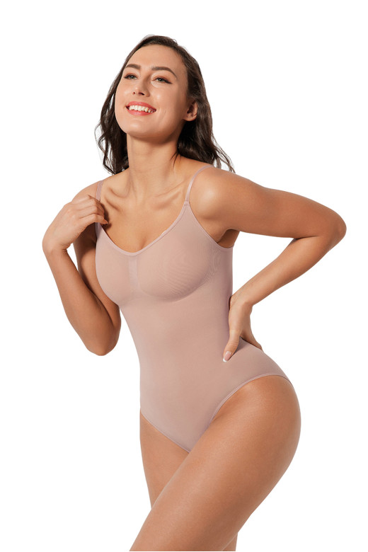 Боді корегуюче з утяжкою живота, талії та спинки, нюд