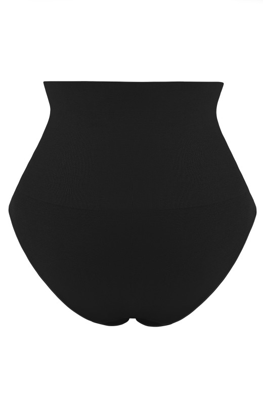 Высокие  корректирующие трусики с усиленным контролем зоны живота, цвет черный