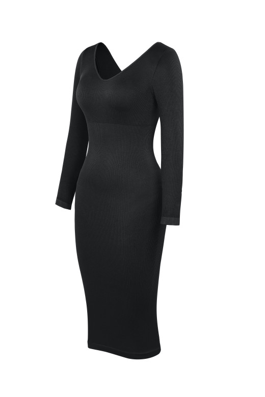 Коригуюча сукня з довгим рукавом та утяжкою для стрункого силуету від German Volf