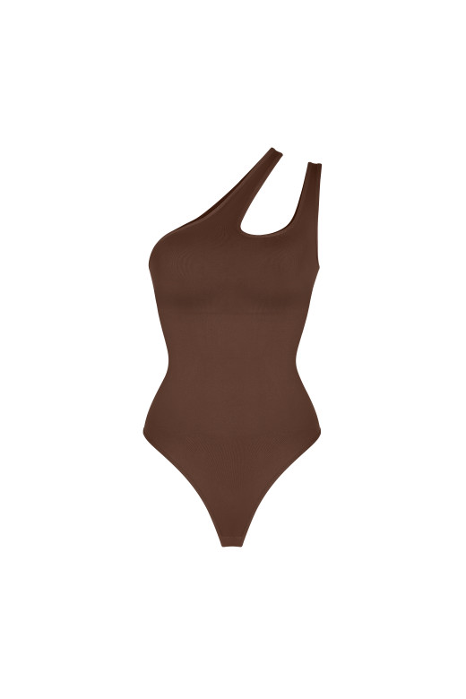 Боді коригуючий з утяжкою у зоні таліі колір шоколад