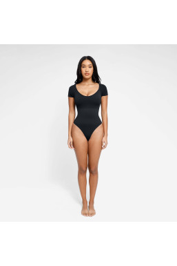 Корректирующий боди с круглым вырезом German Volf, черный