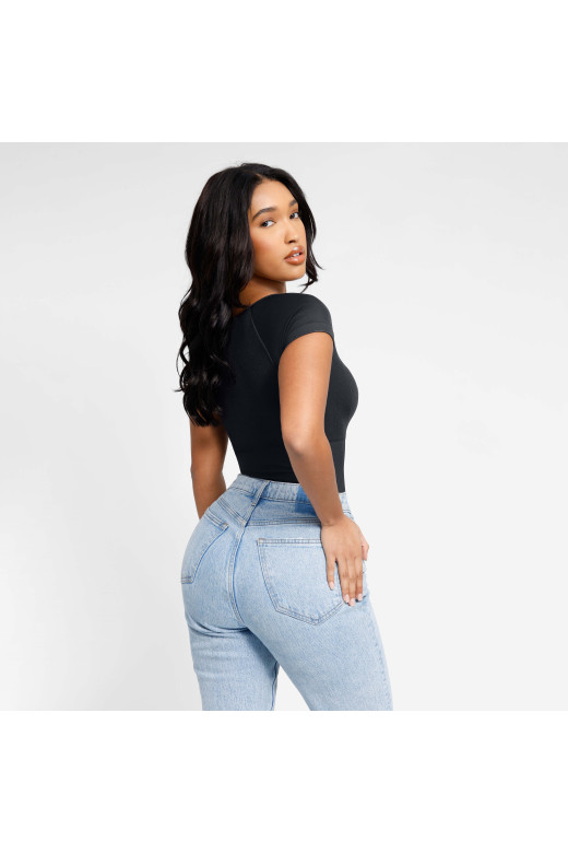 Корректирующий боди с круглым вырезом German Volf — утягивающий боди для талии и живота