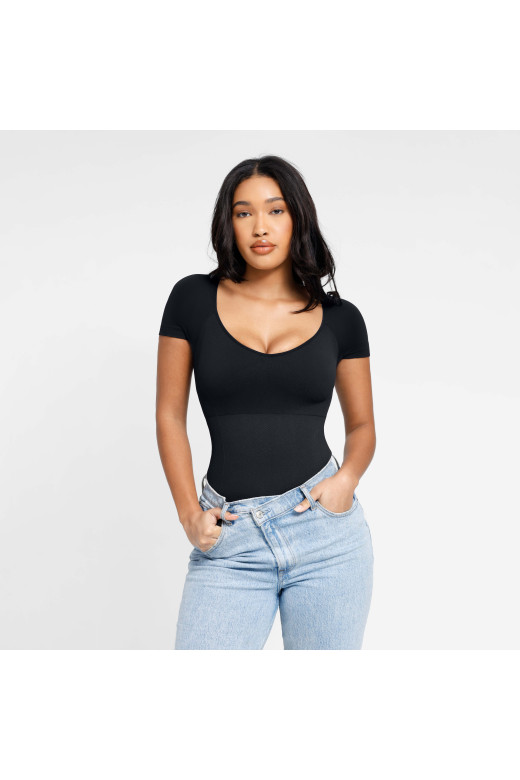 Корректирующий боди с круглым вырезом German Volf — утягивающий боди для талии и живота