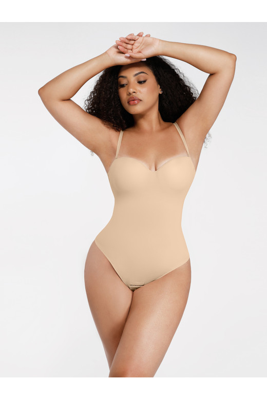 Боді однотонний, колір нюдовий MT240054-SK1