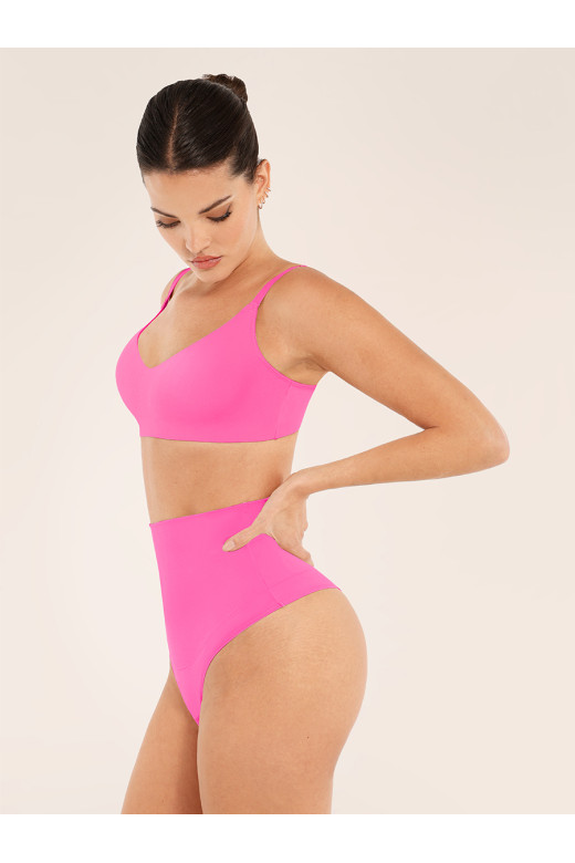 Розовые корректирующие трусики с высокой талией Shape Control