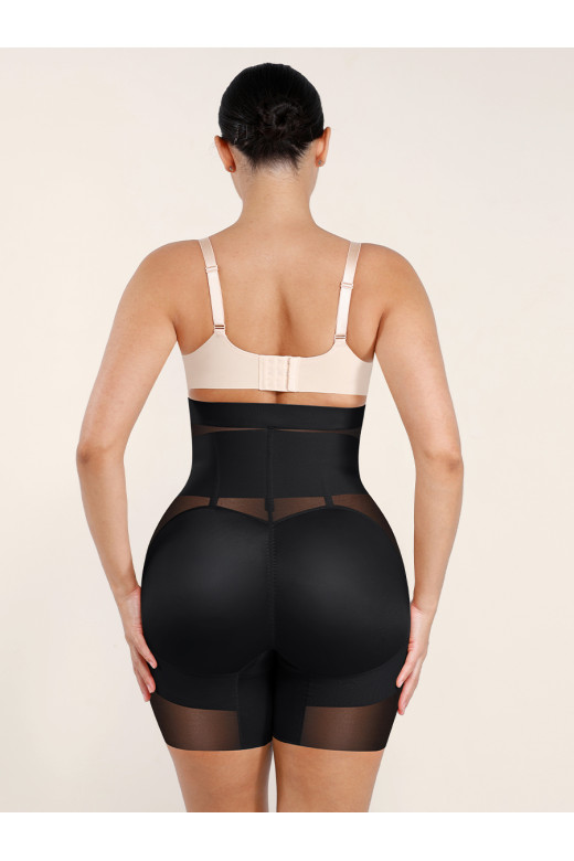 Черные корректирующие шорты с высокой талией Hourglass Sculpt
