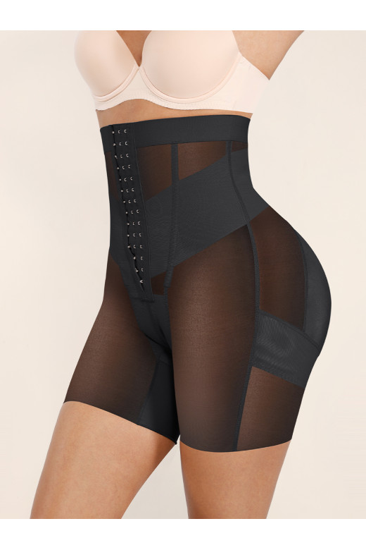Черные корректирующие шорты с высокой талией Hourglass Sculpt