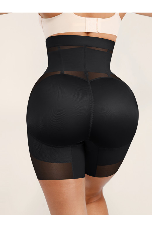 Черные корректирующие шорты с высокой талией Hourglass Sculpt