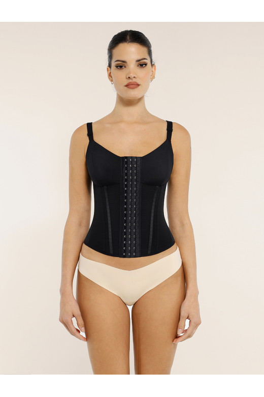 Черный женский корректирующий корсет Shape Control с регулируемыми бретелями