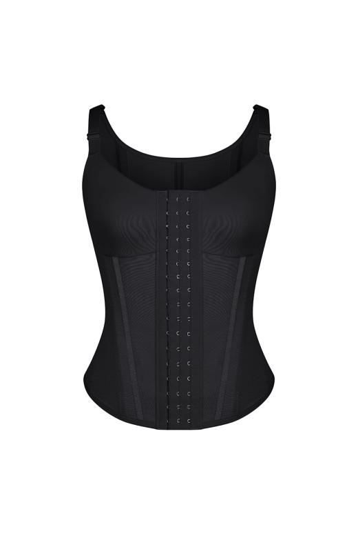 Черный женский корректирующий корсет Shape Control с регулируемыми бретелями