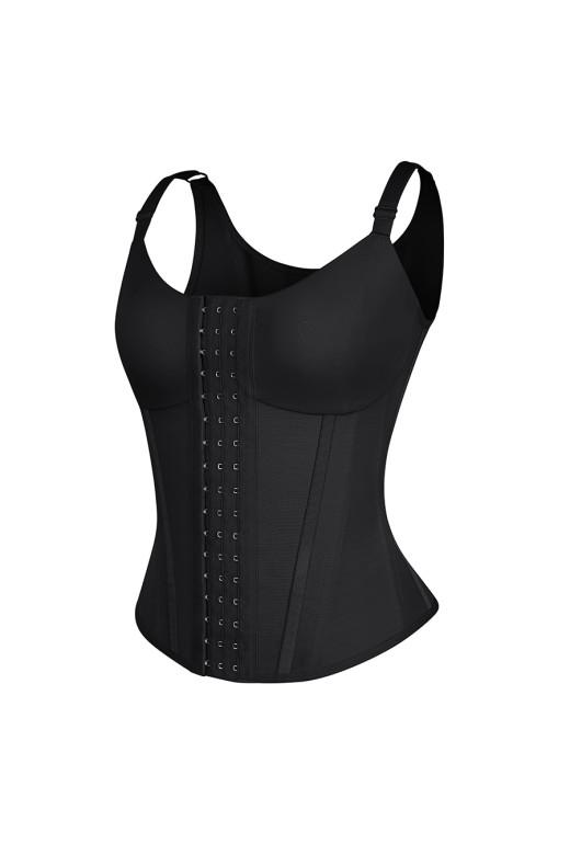 Черный женский корректирующий корсет Shape Control с регулируемыми бретелями