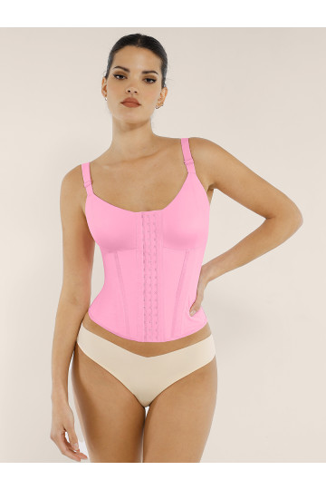 Розовый женский корректирующий корсет Shape Control с регулируемыми бретелями — German Volf
