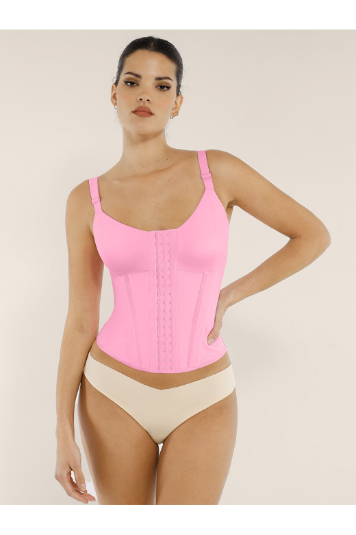 Розовый женский корректирующий корсет Shape Control с регулируемыми бретелями