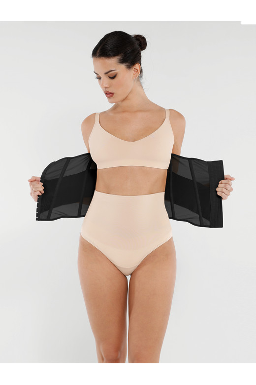 Черный корректирующий корсет для талии Shape Control