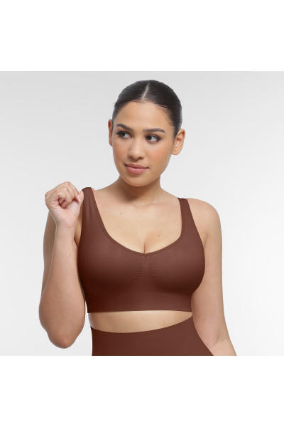 Топ коригуючий на тонких бретелях з підтримкою грудей German Volf, коричневий