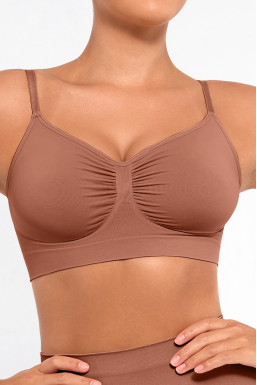 Бра без кісточок з підтримкою грудей, темний нюд
