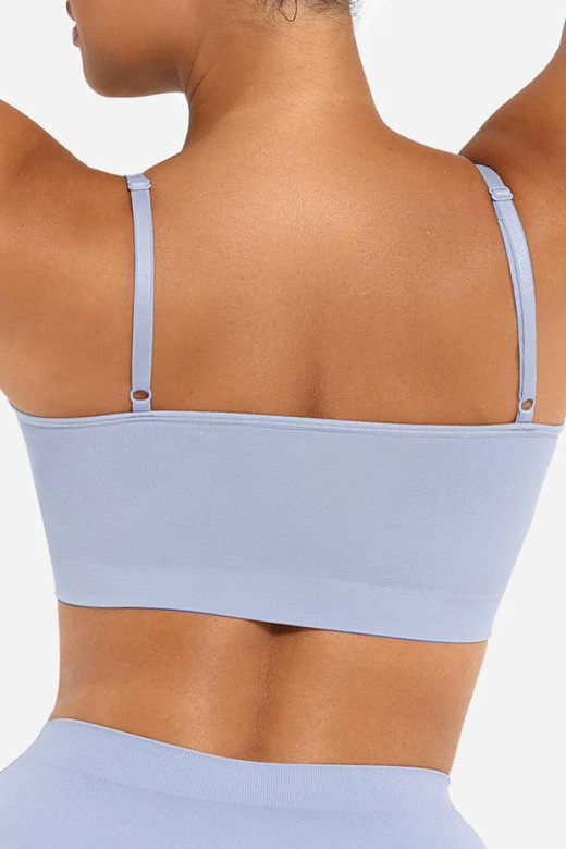 Бра без кісточок з підтримкою грудей, блакитний