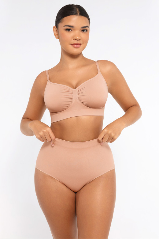 Бра без кісточок з підтримкою грудей, нюд