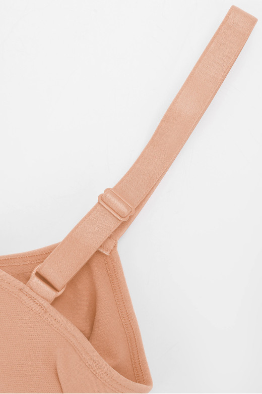 Бра без кісточок з підтримкою грудей, нюд