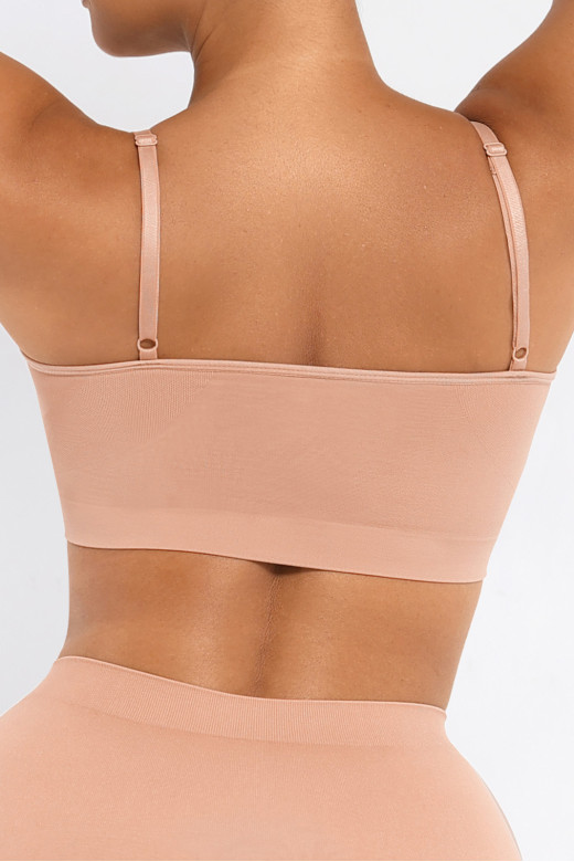 Бра без кісточок з підтримкою грудей, нюд