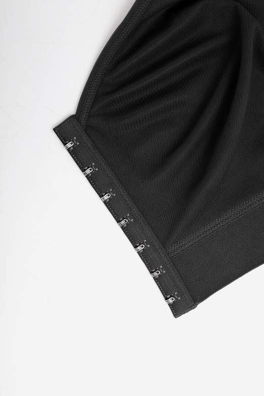 Бюстгалтер із застібкою на гачках попереду, колір чорний