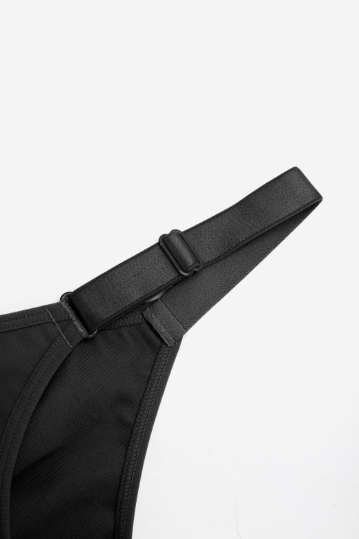 Бюстгалтер із застібкою на гачках попереду, колір чорний