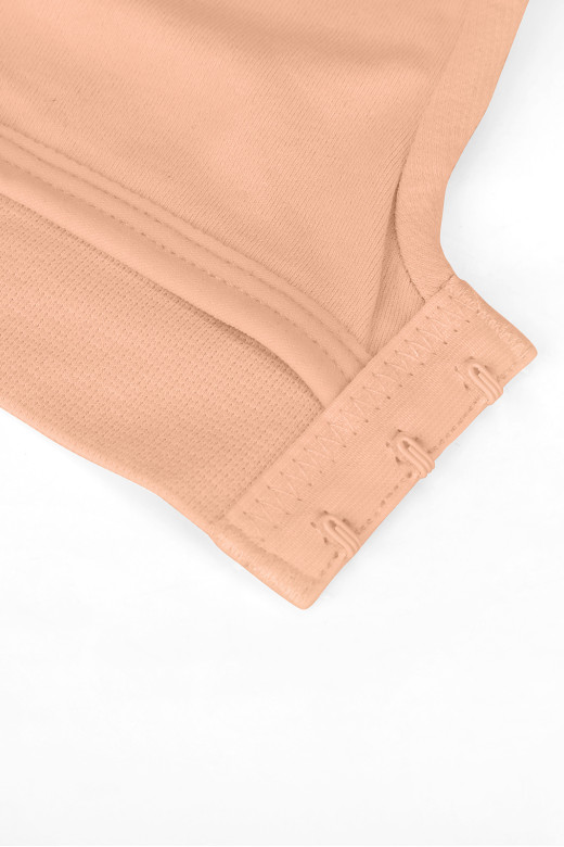 Бюстгалтер -топ со встроенными чашками, цвет светлый нюд