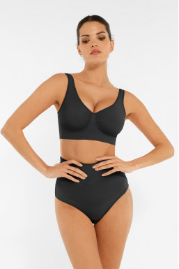 Корекційний топ із підтримкою грудей, чорний