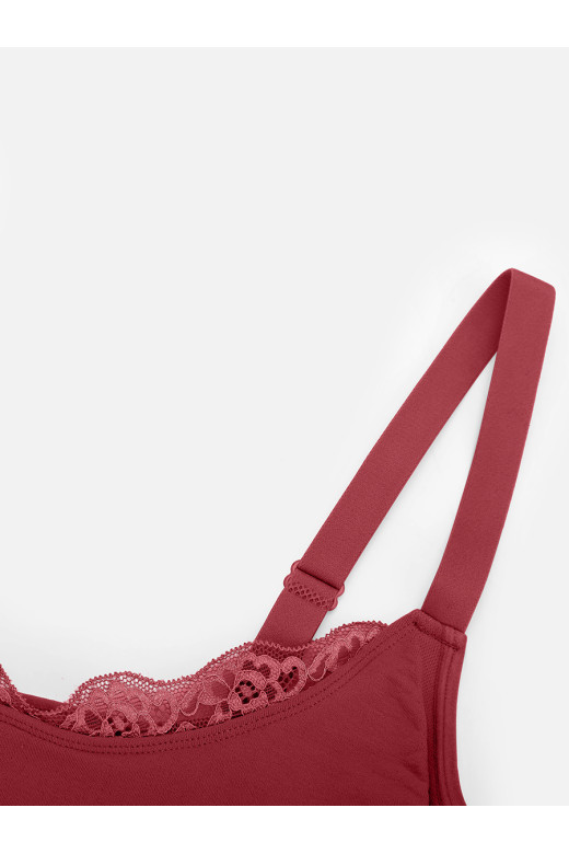 Топ підтримуючий коригуючий з регульованими бретелями та ажурною вставкою від German Volf
