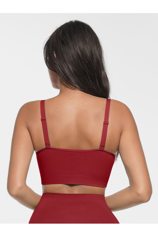 Топ підтримуючий коригуючий з регульованими бретелями та ажурною вставкою від German Volf