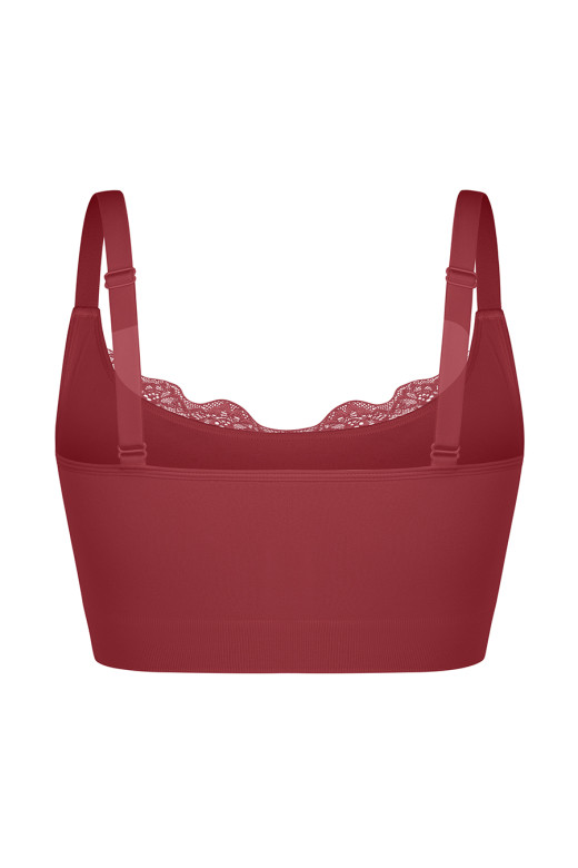 Топ підтримуючий коригуючий з регульованими бретелями та ажурною вставкою від German Volf