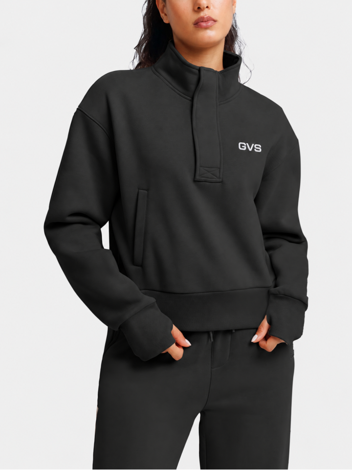 Жіноча утеплена спортивна кофта GVS Urban Warm, чорний