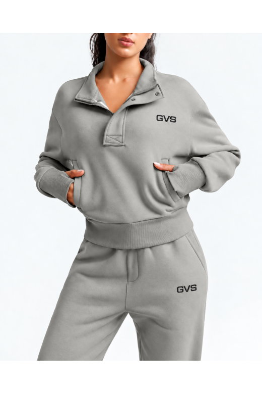 Сіра жіноча утеплена спортивна кофта GVS Urban Warm Сіра жіноча утеплена спортивна кофта GVS Urban Warm
