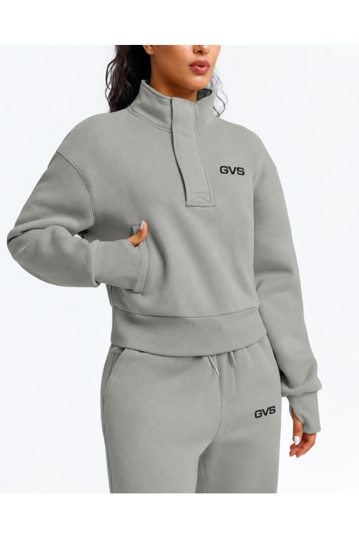 Сіра жіноча утеплена спортивна кофта GVS Urban Warm Сіра жіноча утеплена спортивна кофта GVS Urban Warm