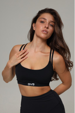 Женский спортивный топ с двойными бретелями GV Sport от German Volf, черный