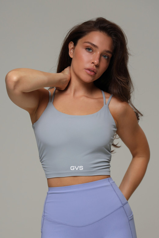 Спортивний топ на бретелях GV Sport Twist Back, сірий Спортивний топ на бретелях GV Sport Twist Back, сірий
