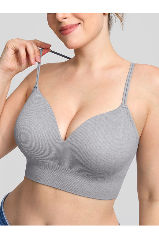 Женский топ-бра Shape Flex с трансформируемыми бретелями, серый