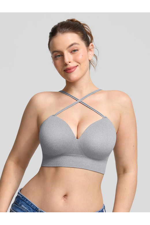 Женский топ-бра Shape Flex с трансформируемыми бретелями, серый