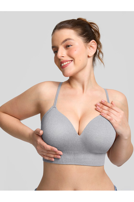 Женский топ-бра Shape Flex с трансформируемыми бретелями, серый