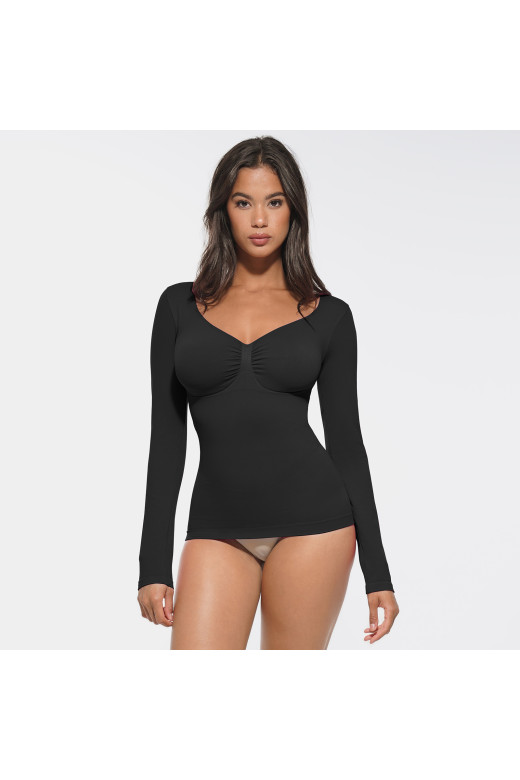 Коригуючий лонгслів з підтримкою грудей та утяжкою живота та боків від German Volf Коригуючий лонгслів з підтримкою грудей та утяжкою живота та боків від German Volf