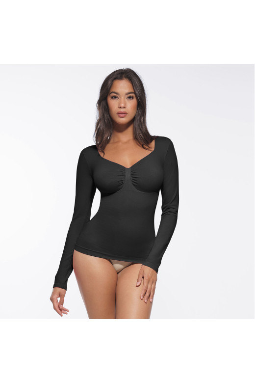 Коригуючий лонгслів з підтримкою грудей та утяжкою живота та боків від German Volf Коригуючий лонгслів з підтримкою грудей та утяжкою живота та боків від German Volf