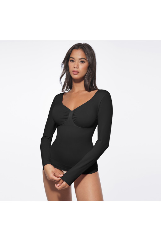 Коригуючий лонгслів з підтримкою грудей та утяжкою живота та боків від German Volf Коригуючий лонгслів з підтримкою грудей та утяжкою живота та боків від German Volf