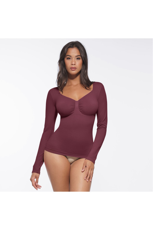 Коригуючий лонгслів з підтримкою грудей та утяжкою живота та боків від German Volf